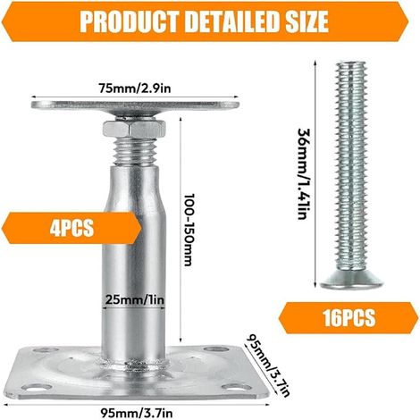 supports de poteau,pieds de support (1/2)