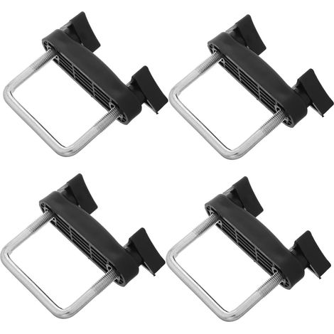 Clips de montaje para portaequipajes de techo de coche (4 piezas), juego de clips de liberación rápida para barras transversales, accesorios para cofres de techo, fácil instalación (1/5)