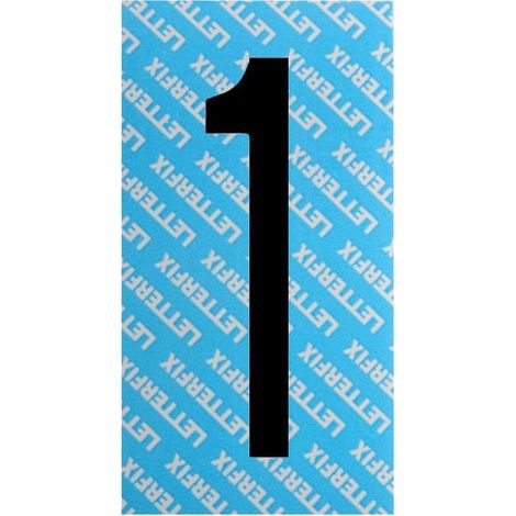 Número de adhesivo negro Serie T80 1 Letterfix