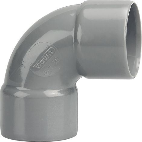 Raccord wavin 3026056 coude double femelle PVC 87°30 d32