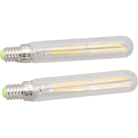 Lot de 2 ampoules tubulaires LED 4W E14 2300K T20x120 220-240V pour éclairage (1/5)