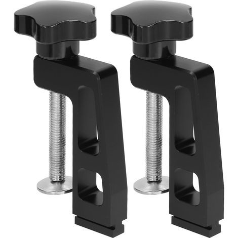 2 pièces serre-joint de guidage pour bois, rainure en T type 45 et 75, pince de fixation en alliage d'aluminium pour table de travail (1/5)