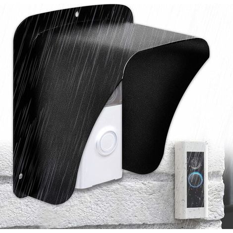 Doorbell Cover, Waterproof Metal Cover for Wireless Doorbell with Video Camera, Button Chime, Wireless Ring Doorbell