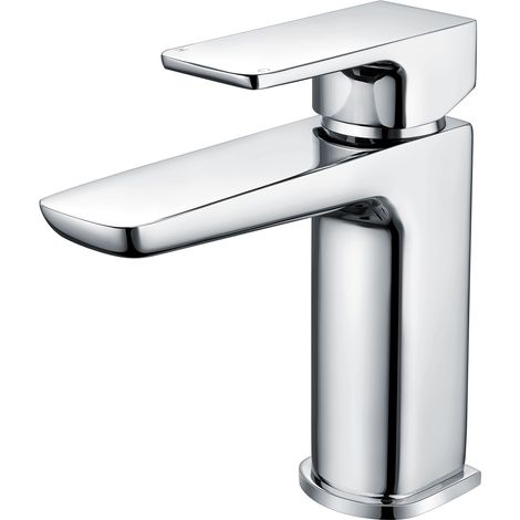 Astra Modern Chrome Bathroom Basin Mono Mixer Tap + Waste (1/5)
