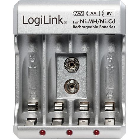 Logilink Caricabatterie per AA / AAA / 9V Ni-MH / Ni-Cd (1/5)