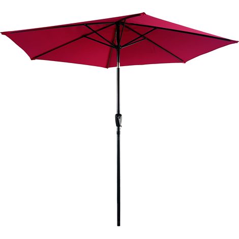 Gerader Sonnenschirm HAPUNA rund 2,70m Durchmesser fuchsia