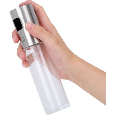 Flacon pulvérisateur ménager de 100 ml en acier inoxydable, distributeur d'huile, bouilloire à épices, outil de cuisine (1/5)