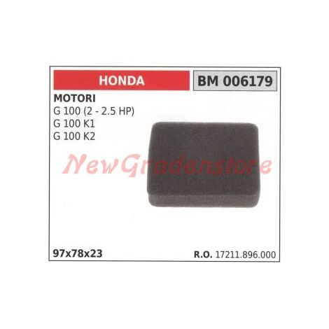 Luftfilter HONDA Motoren G 100 K1 K2 006179