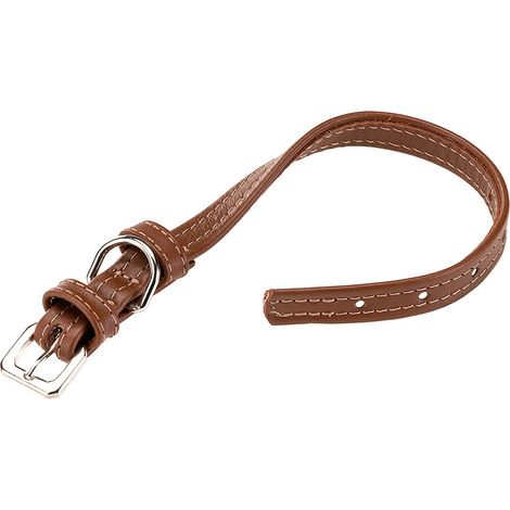 Ferplast VOGUE CF Collier en cuir pour chiens. Variante 15/29 - Misure: A: 21-29 cm B: 15 mm - Marron