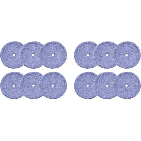 12 waschbare Mikrofaser-Wischmopp-Pads für EVERYBOT Edge RS700 RS500 Roboter-Ersatzzubehör (1/5)
