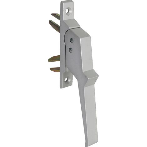 Poignée de porte d'entrée aluminium 2 fourches – Entraxe 94 mm – Fixation à vis – Résistance à la corrosion – 517102 – Argenta
