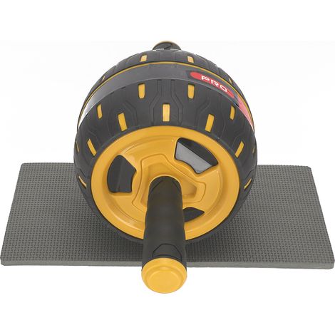 Rouleau d'abdomen en mousse durable pour exercices de fitness à domicile (Jaune) (1/5)