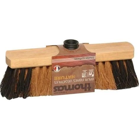Thomas Moustache Kokosbesen Schwarz 29 cm Widerstandsfähig