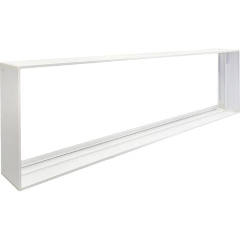 Cadre saillie alu blanc pour panneau LED 120x30 Eko-Light (1/5)