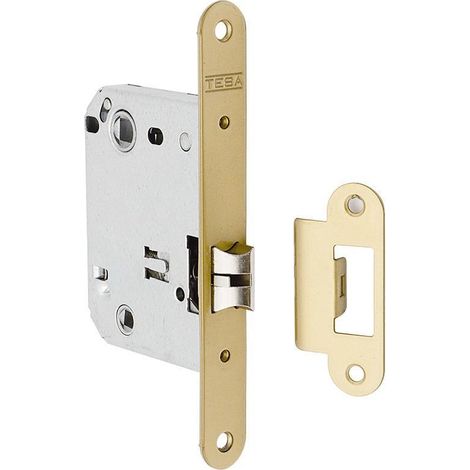 PICAPORTE UNIFICADO SILENCIOSO CANTO REDONDO 134US5RAE DORADO. 50/70 (1/3)