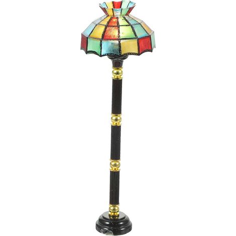 Lampe de sol miniature pour maison de poupée, modèle réduit de maison de poupée, décoration pour maison miniature (1/5)