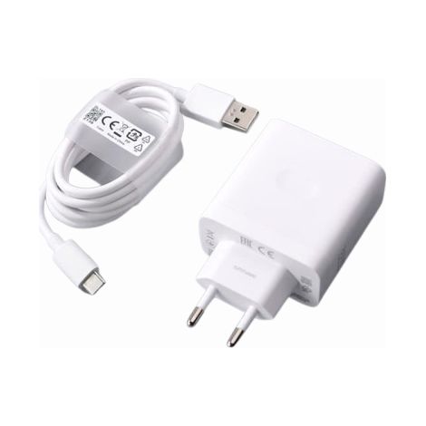 Cargador - 80 W - Compatible Con Tecnología Super Vooc - Para Teléfonos Inteligentes - Cargador USB Tipo C - 1 Unidad