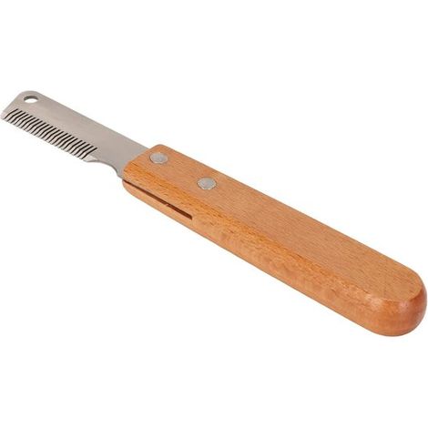Herramienta de belleza para mascotas: removedor multifuncional con mango de madera para gatos y perros (1/4)