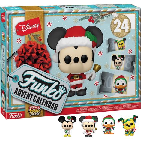 Funko Pop Disney: Calendrier de l'Avent - Mickey Mouse de Noël, Figurine Collector (1/5)
