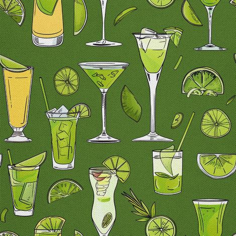 Outdoor-Dekorstoff Oxford – Cocktail-Motiv DX8436 (1/5)