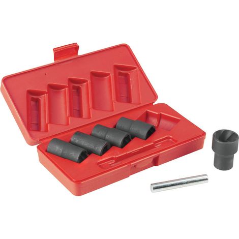 Coffret douilles extracteurs d'ecrous, de boulons carre 1/2