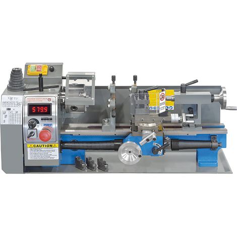 Torno paralelo para metal de hierro con pantalla digital 230 v Fervi 0506
