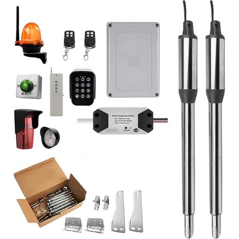 Kit d'ouvre-portes automatiques Ouvre-porte automatique WIFI maison ferme Cottage porte battante for 16ft longueur ou 600lb ouvre-porte plus proche actionneur linéaire pour accessoires de portail coul (1/5)
