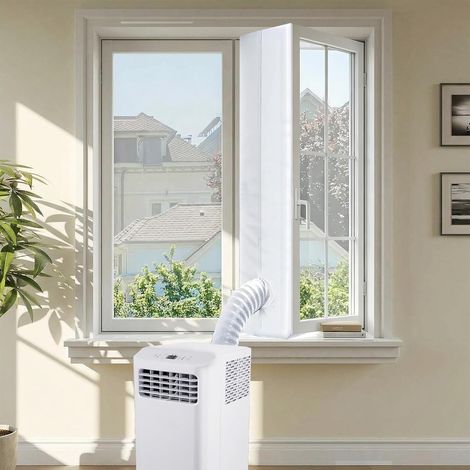 Kit Calfeutrage Climatiseur Porte Fenetre, Joint De Fenetre, Kit Climatisation Fenêtre Fonctionne Avec Toutes Les Unités De Climatisation Mobiles Et Sèche-Linge, Installation Facile (6M) (1/5)