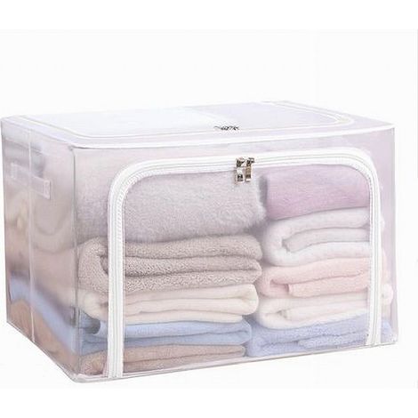 Trade Shop - BOX PLATZSPARENDE BOX FÜR ALLE KLEIDUNG KLEIDERSCHRANK ORGANIZER 50X40X39 CM 59982 -