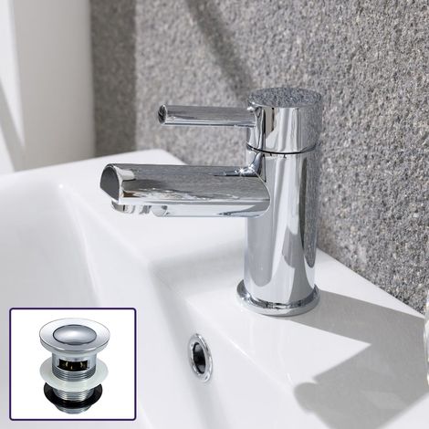 Murphy Cloakroom Mono Basin Mixer Faucet Tap & Waste Chrome (1/5)