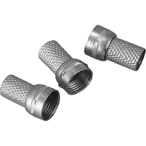80 connecteurs RF mâles à visser de type F pour câble coaxial RG6 pour vidéosurveillance (1/5)