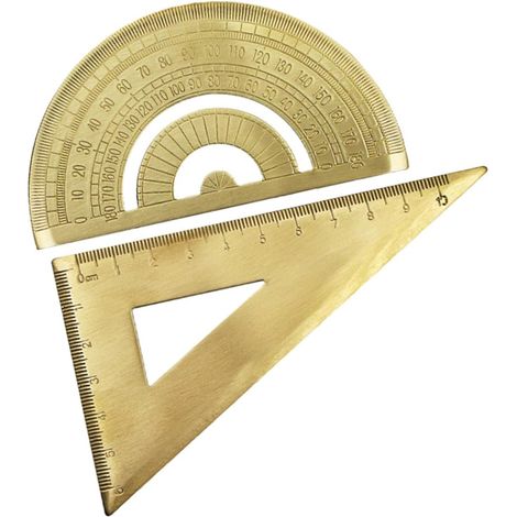 Règle triangulaire en laiton Didiseaon pour dessin (1/5)