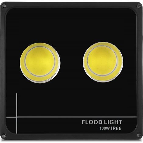 Lampe au-dessus du garage pour la façade du jardin, 100 W, pour l'atelier, forte et bien éclairée (1/5)
