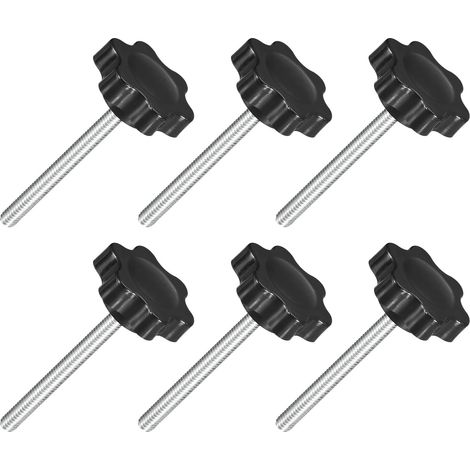 6Pcs Boutons Étoile M4 x 40mm Bouton de Serrage Hexagonal (1/5)