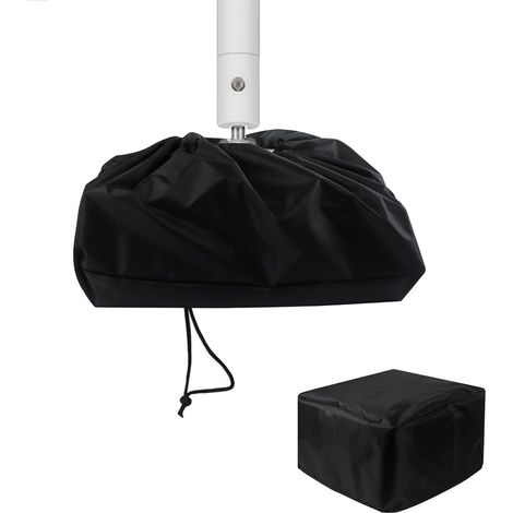 Housse anti-poussière pour projecteur - Housse de protection étanche compatible avec la plupart des projecteurs, pliable et munie d'un cordon de serrage (34,8 cm x 34,8 cm x 21,8 cm). (1/5)
