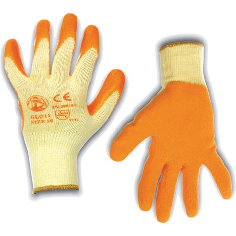 Guanti da lavoro in Cotone 100% Spalmato in Lattice lavabile riutilizzabile tg. XL STI