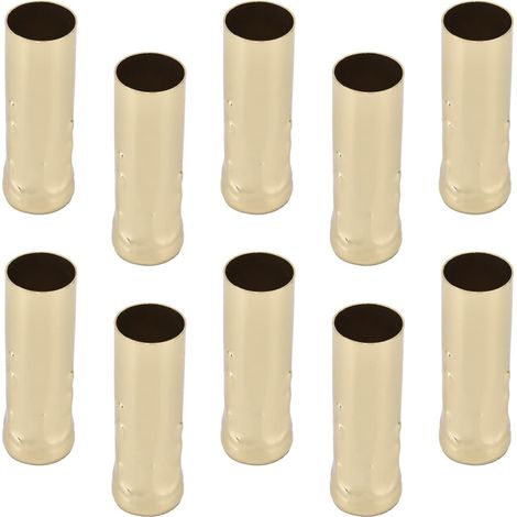 10 Pièces Douille, Fer, 80mm, E14, Or, Lustre (1/4)