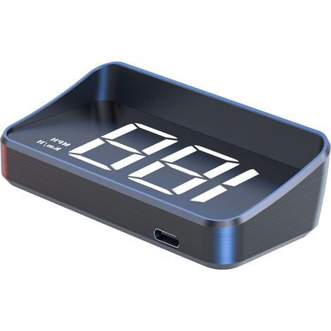 GARRYFIZH Affichage tête haute (HUD) pour voiture, projecteur de pare-brise, MPH, GPS HD, compteur de vitesse numérique universel pour moto, VTT, UTV, bateau à moteur, lumière blanche (1/5)