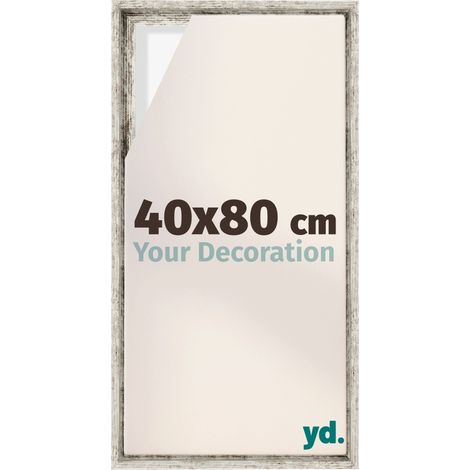 Your Decoration - Cadre flottant - Blanc Vintage - Cadre en caisse américaine pour toile sur chassis - MDF - Lyon (1/5)