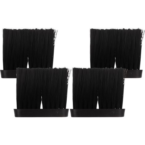 Lot de 4 têtes rechange pour brosse nettoyage cheminée, avec poils en (1/5)