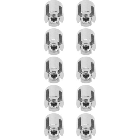 Lot de 10 colliers pour câble en acier inoxydable 316, serre-câble à angle droit pour garde-corps, résistance traction élevée (1/5)