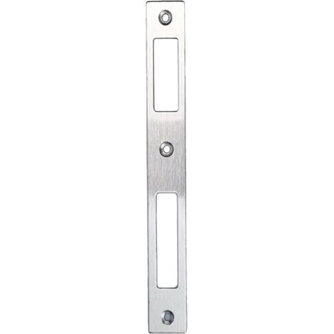 Tôle de fermeture en acier inoxydable universelle - Pour l'intérieur et l'extérieur - Montage facile avec vis - Augmentation et stabilité contre les tentatives de rupture (1/5)