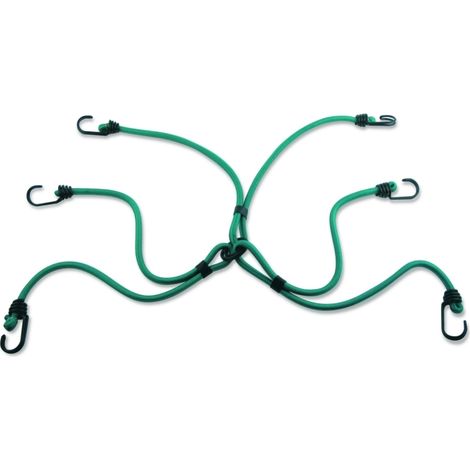 MASTER LOCK Spider-Gummi-Spannseile mit 6 Haken [Invershaken-Design] 3105EURDAT - Ideal zum Sichern und Tragen von Lasten auf Motorrädern und Fahrrädern