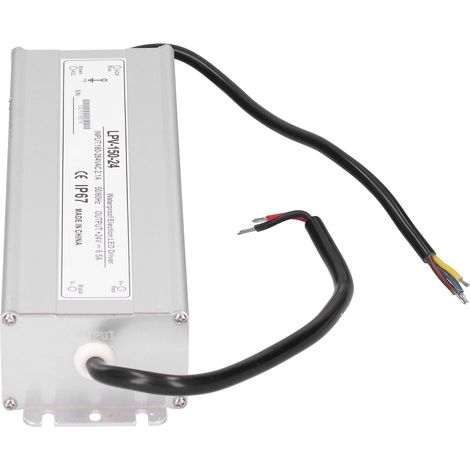 Alimentation étanche BERM 24V 150W Transformateur LED Driver Aluminium LPV-150-24 IP67 (1/5)