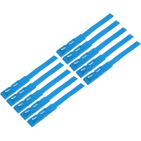 Colliers d'identification de Vache en Plastique, 10 Pièces, Bandes de Marquage du Bétail, Accessoire de Ferme pour Bétail, Mouton, Chèvre, 4 Options de Couleurs (Blue) (1/5)
