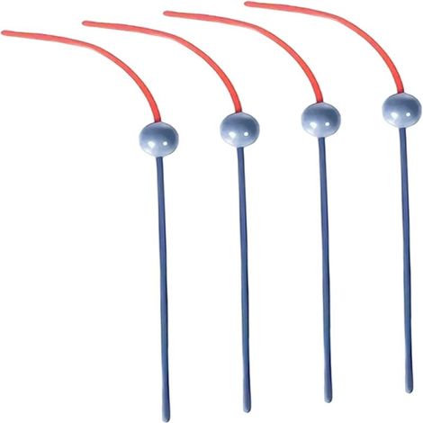 Lot de 4 baguettes de rechange pour interactif motorisé pour chatons, en plastique, pour le jeu et l'exercice des chatons d'intérieur. (1/5)