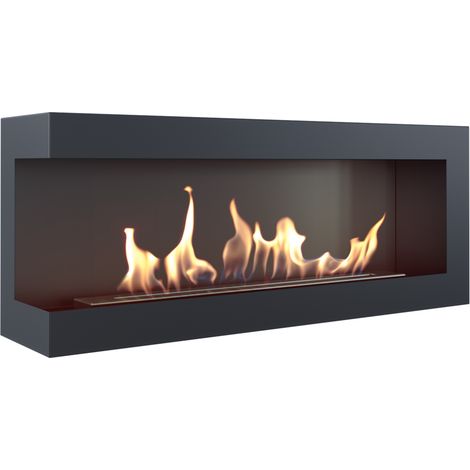 Bioethanol Ethanol Kamin Biokamin DELTA 1200 Schwarz Standkamin Ethanol