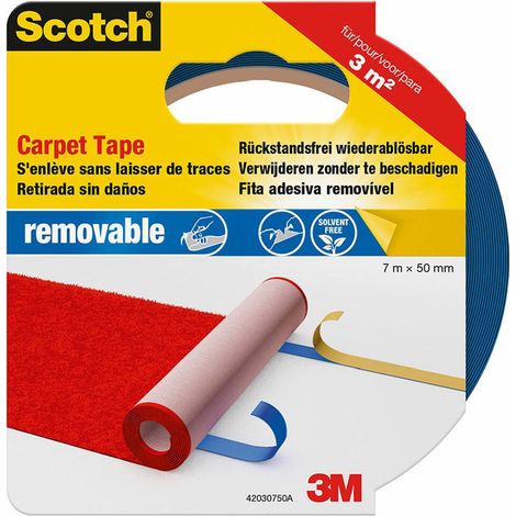 Scotch Ruban Adhésif Double Face Bleu 7m x 50mm