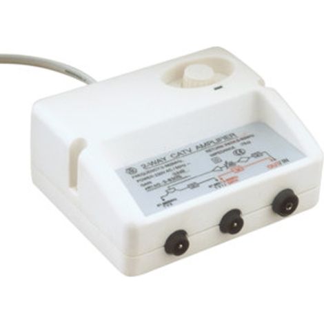 Amplificatore per antenna DTT Electro DH, a basso rumore, potenziometro di regolazione, con interruttore, 60.273