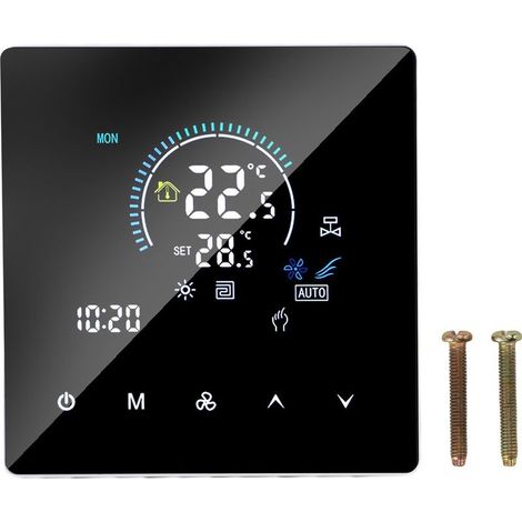 Thermostat of air conditioner central IP20, display color 5 to 60 ℃, adjustable and Programming for offices, centers commercial, hotels (1/5)